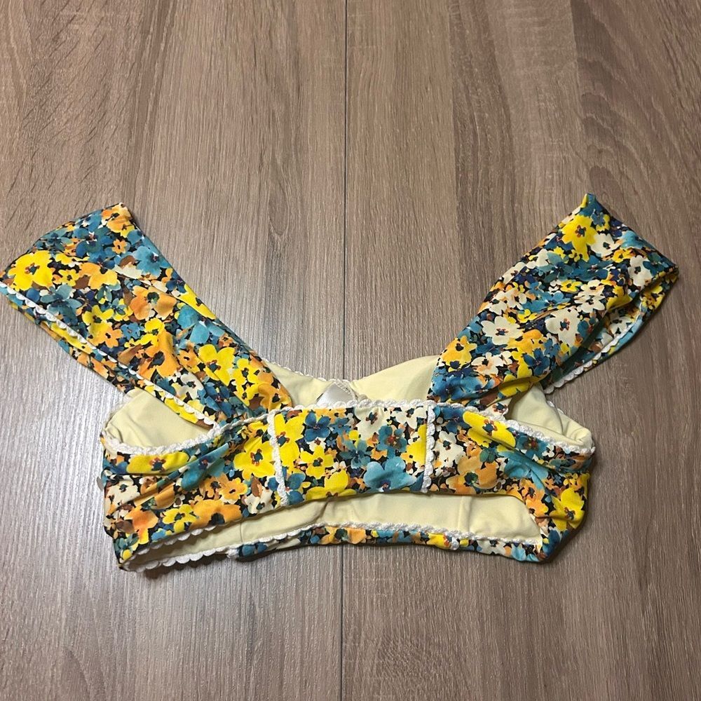 L*Space Gizelle Daisy Diamond Bikini Top Size Small - Picture 7 of 8